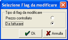 selezione flag da modificare